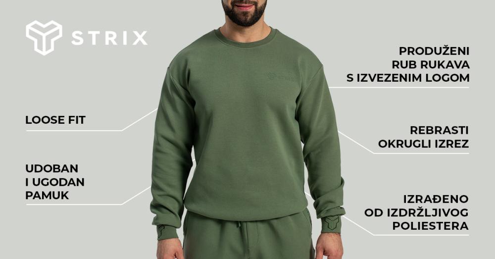 Relaxed Sweatshirt Cedar Green - STRIX