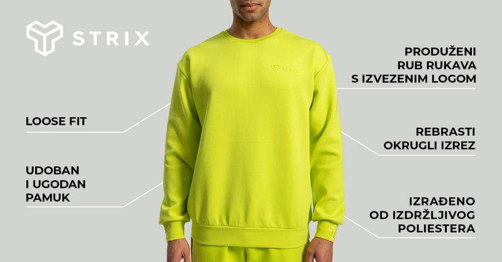 Muška dukserica Relaxed Chartreuse - STRIX