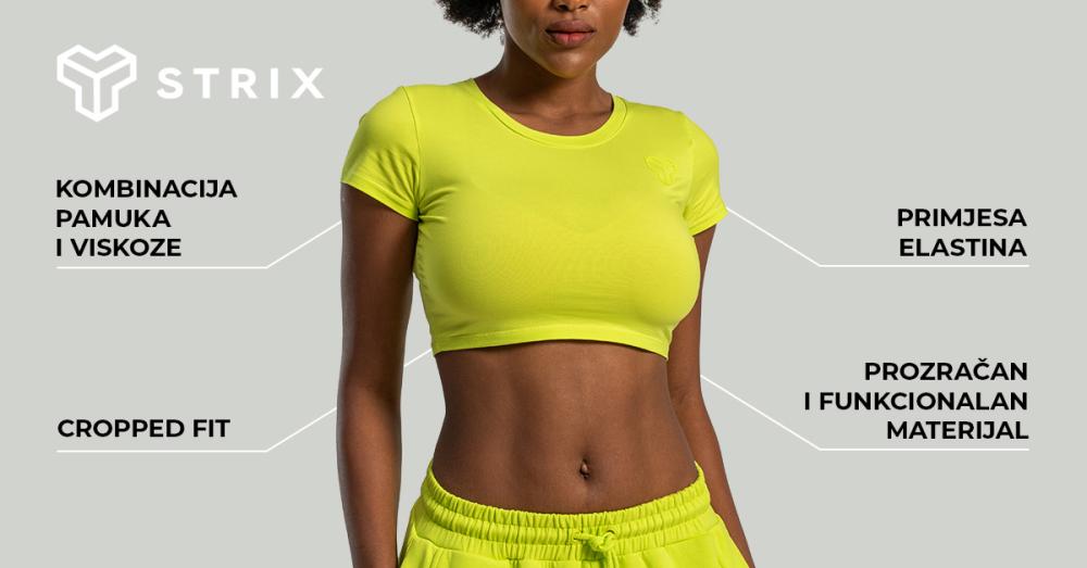 Women‘s Essential Crop Top Chartreuse - STRIX