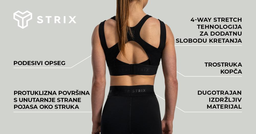 Lunar sportski grudnjak crni - STRIX