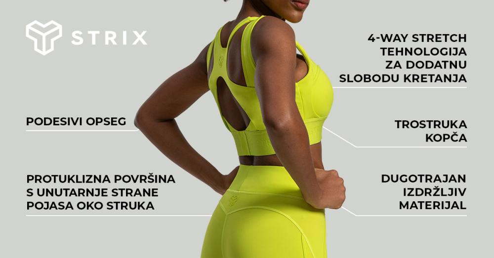 Lunar Sports Bra Chartreuse - STRIX