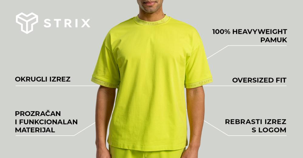 Muška majica Oversized Heavy Chartreuse - STRIX