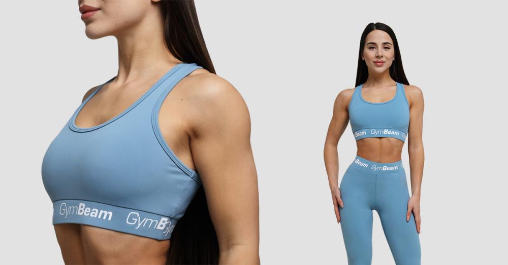 Ženski jednostavni grudnjak Rouge Steel Grey - GymBeam