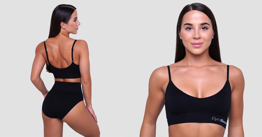 Trokutasti bralette Black - GymBeam