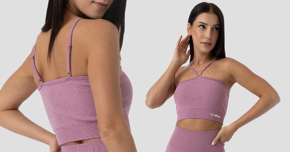 Halter FLO Sports Bra Violet - GymBeam