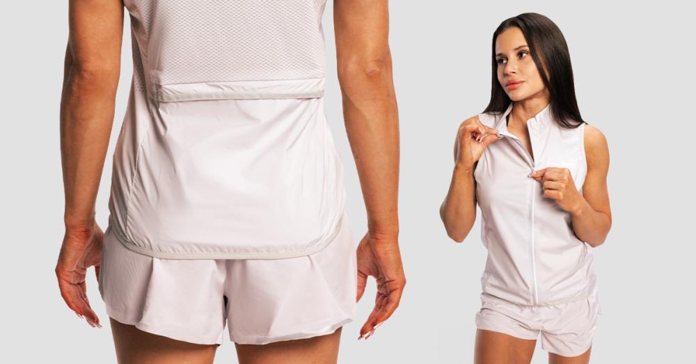 Ženski Pulse X sivi prsluk za trčanje - GymBeam