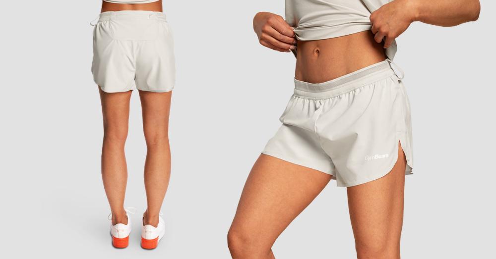 Ženske kratke hlače za trčanje Pulse X sive - GymBeam