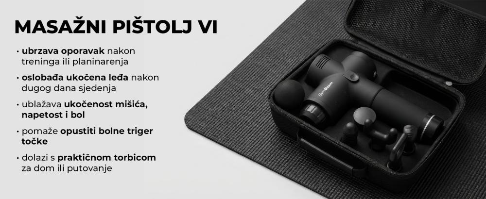 Masažni Pištolj VI Black - GymBeam