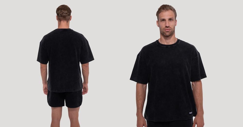 Persistence Washed T-Shirt Black - GymBeam