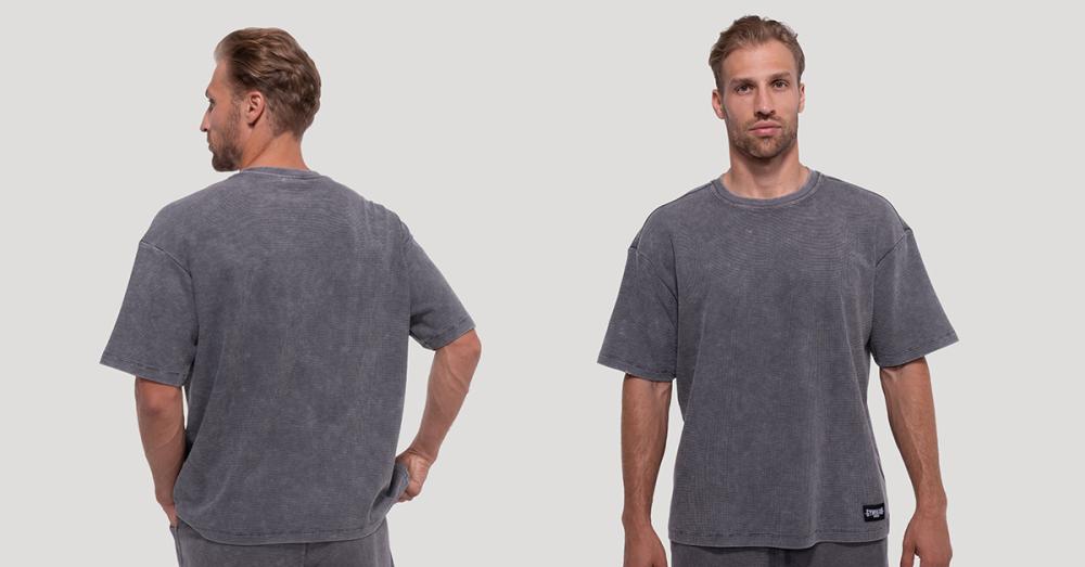 Persistence Washed T-Shirt Gray - GymBeam