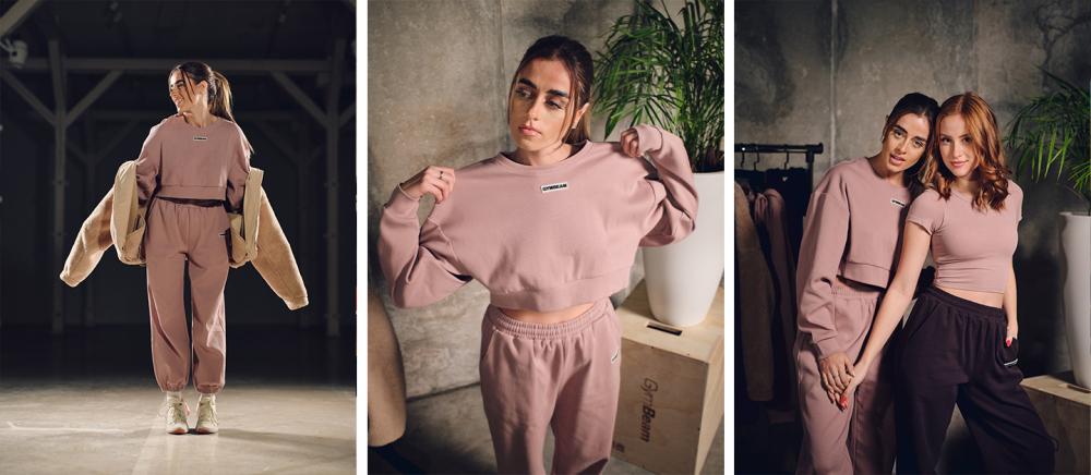 Women's Aura Cropped Sweatshirt Roux - GymBeam