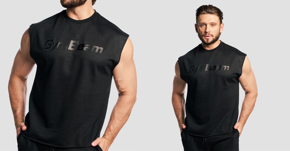 Apex majica bez rukava crna - GymBeam