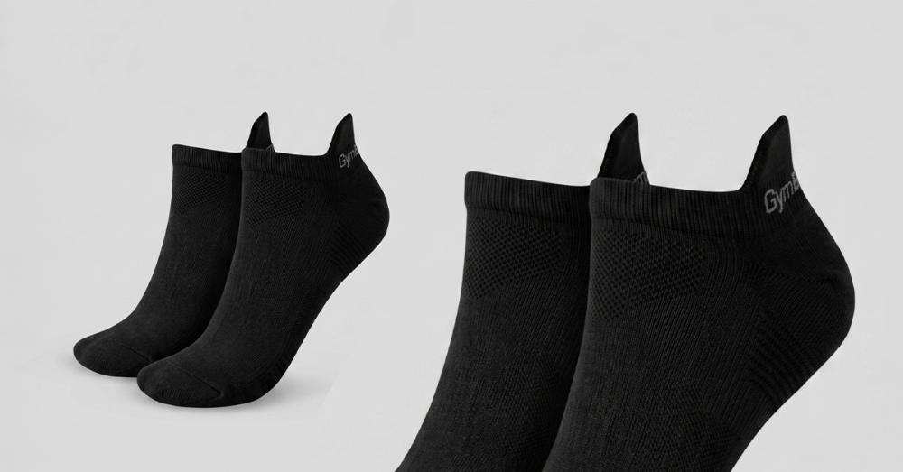 Tab Socks 3Pack Black - GymBeam