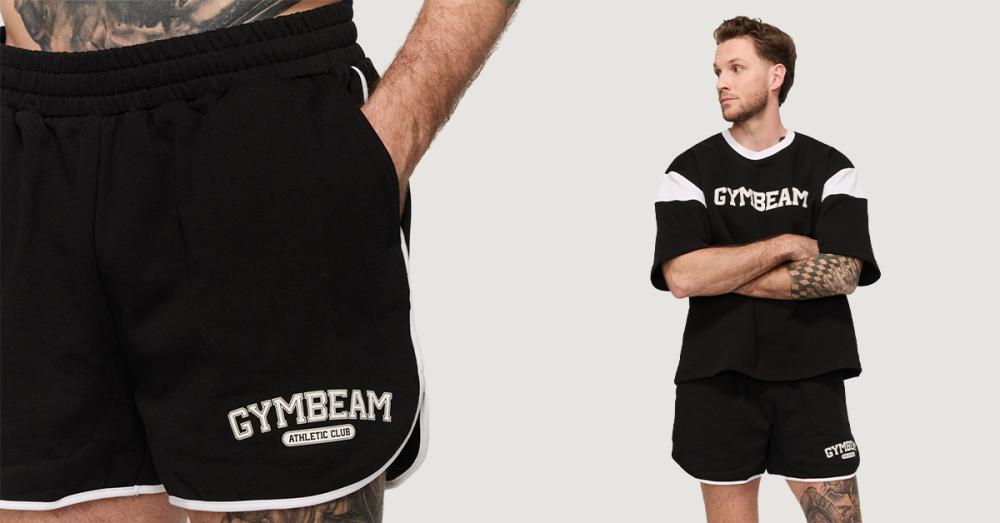 Varsity trenirke kratke hlače crne - GymBeam