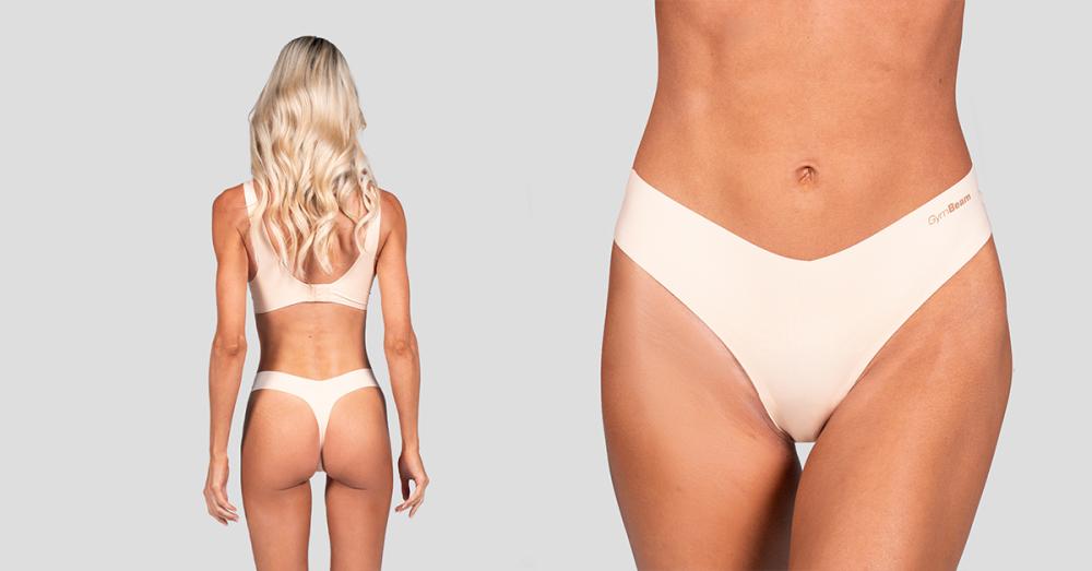 Bešavne gaćice Comfy 3Pack bež - GymBeam