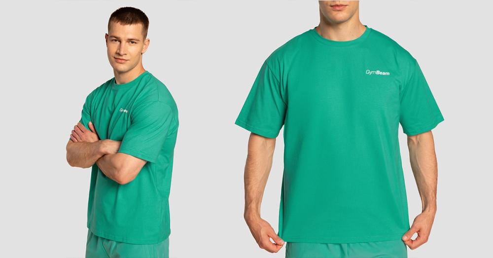 Predimenzionirana majica s motivom eukaliptusa Limitless - GymBeam