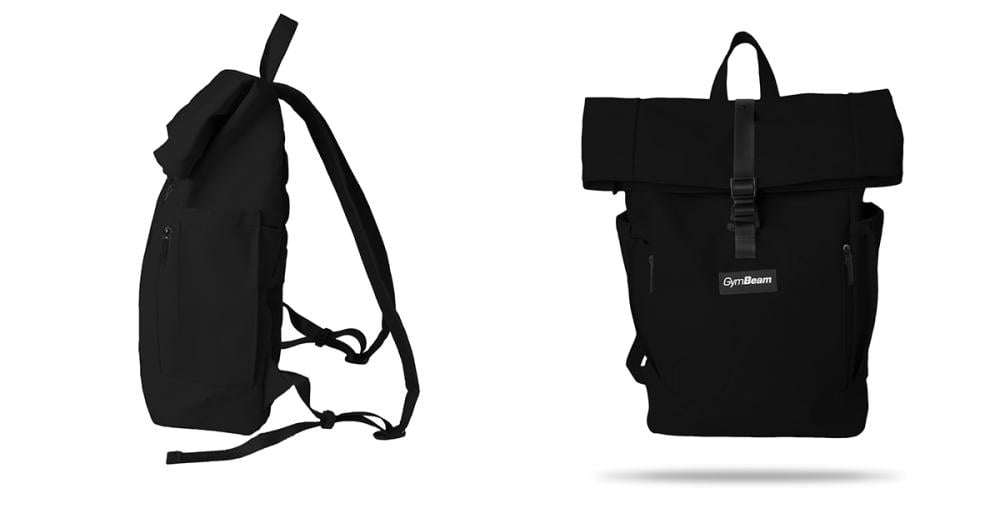 Ruksak Rolltop Black - GymBeam