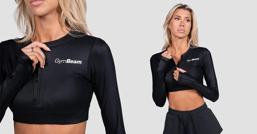 Ženski sportski top Prime Black - GymBeam