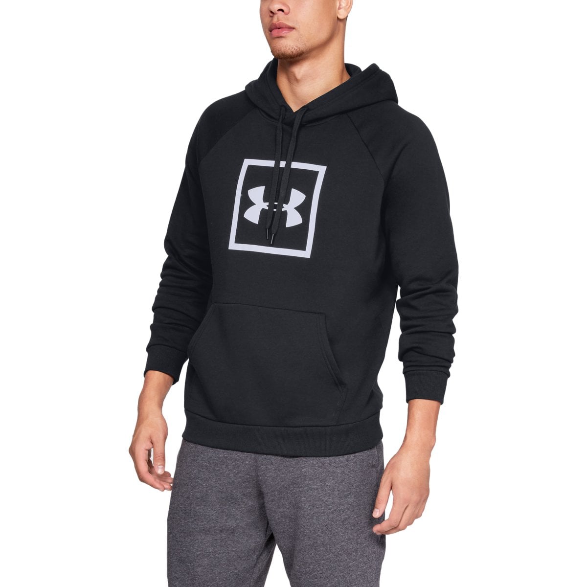 Dukserica Rival Fleece logo Hoodie Black - Under Armour