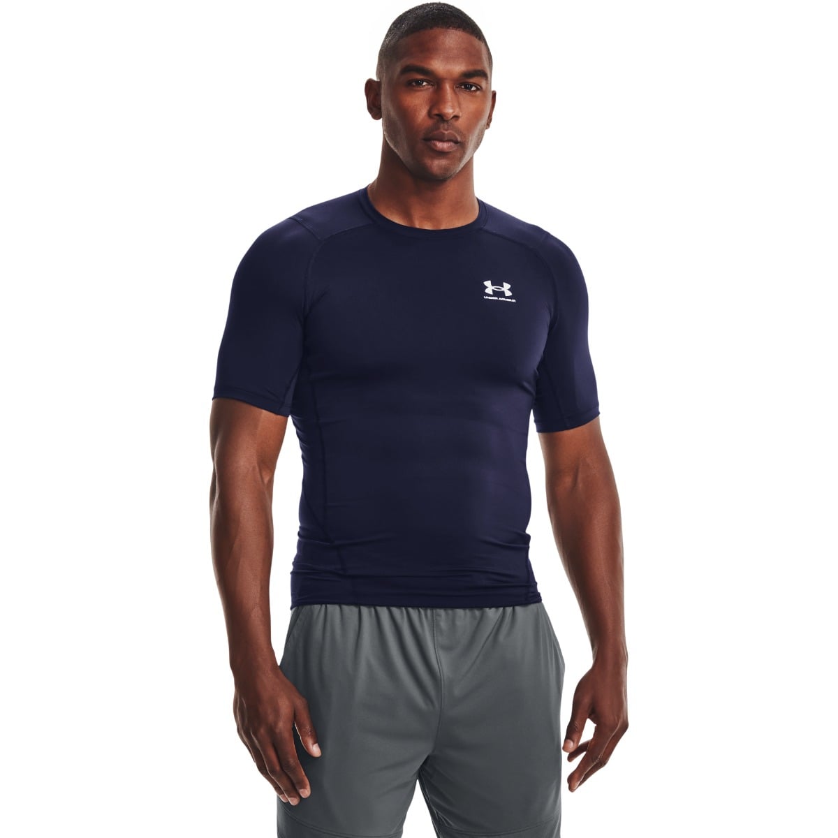 Kompresijska Majica HG Armour Comp SS Midnight Blue - Under Armour