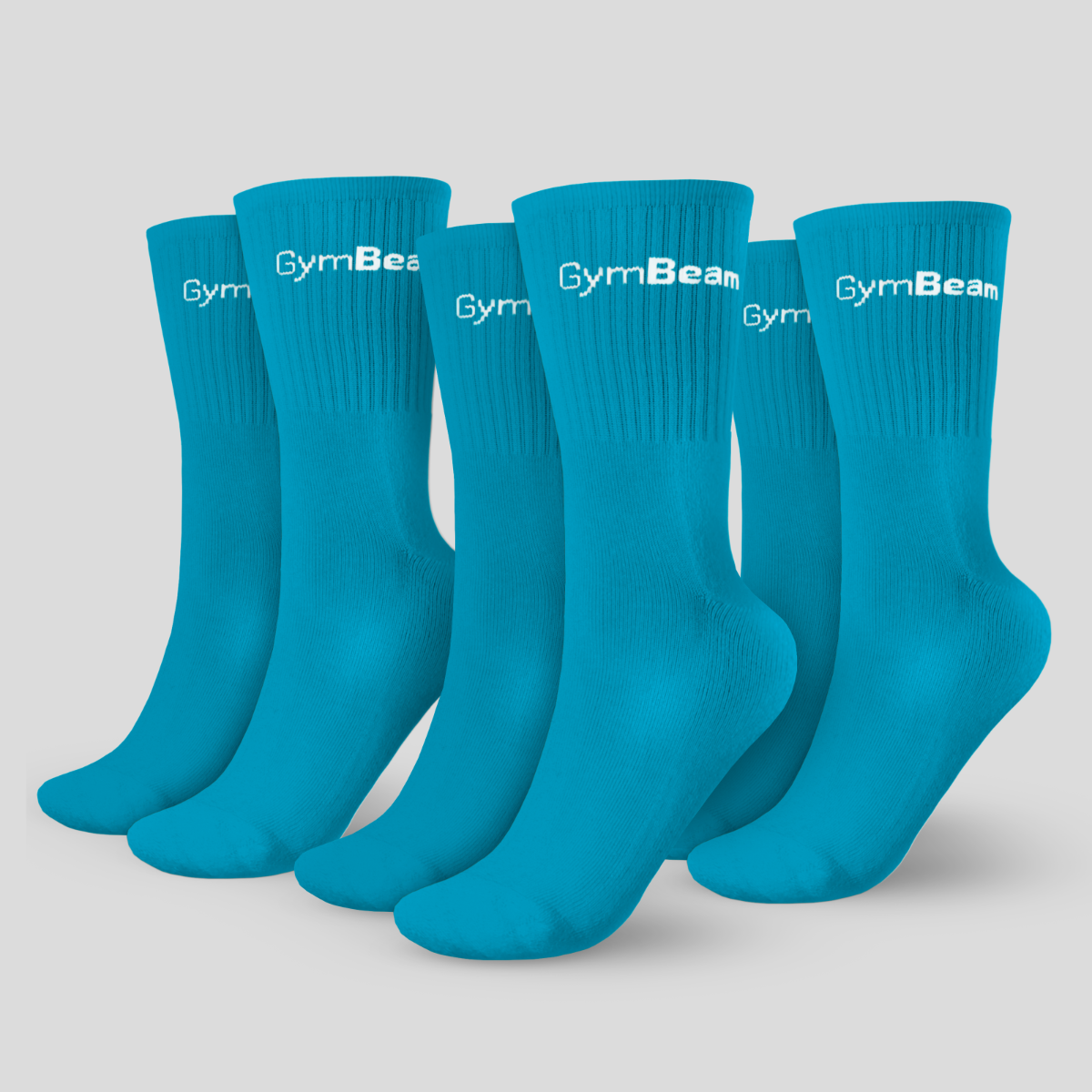 Čarape 3/4 Socks 3Pack Aquamarine - GymBeam