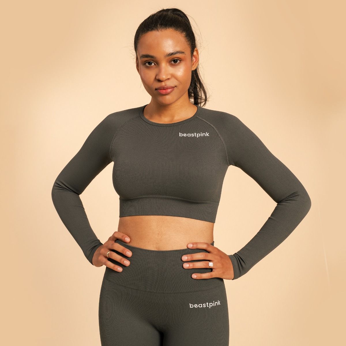 Ženski CropTop Hyper Shadow - BeastPink