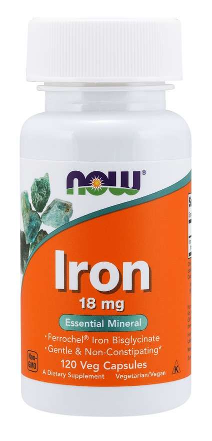 Željezo 18 mg - NOW Foods