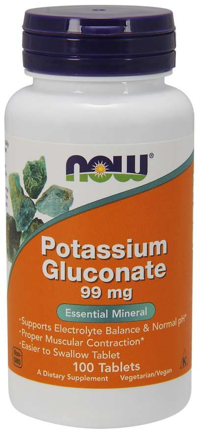 Kalijev glukonat 99 mg - NOW Foods