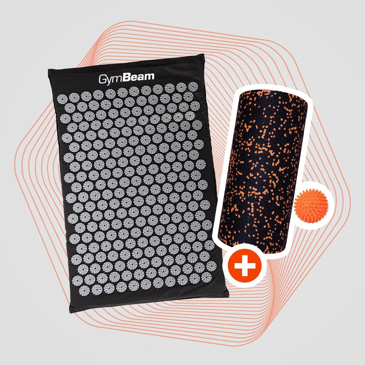 Podloga za vježbanje Acupressure Mat Black