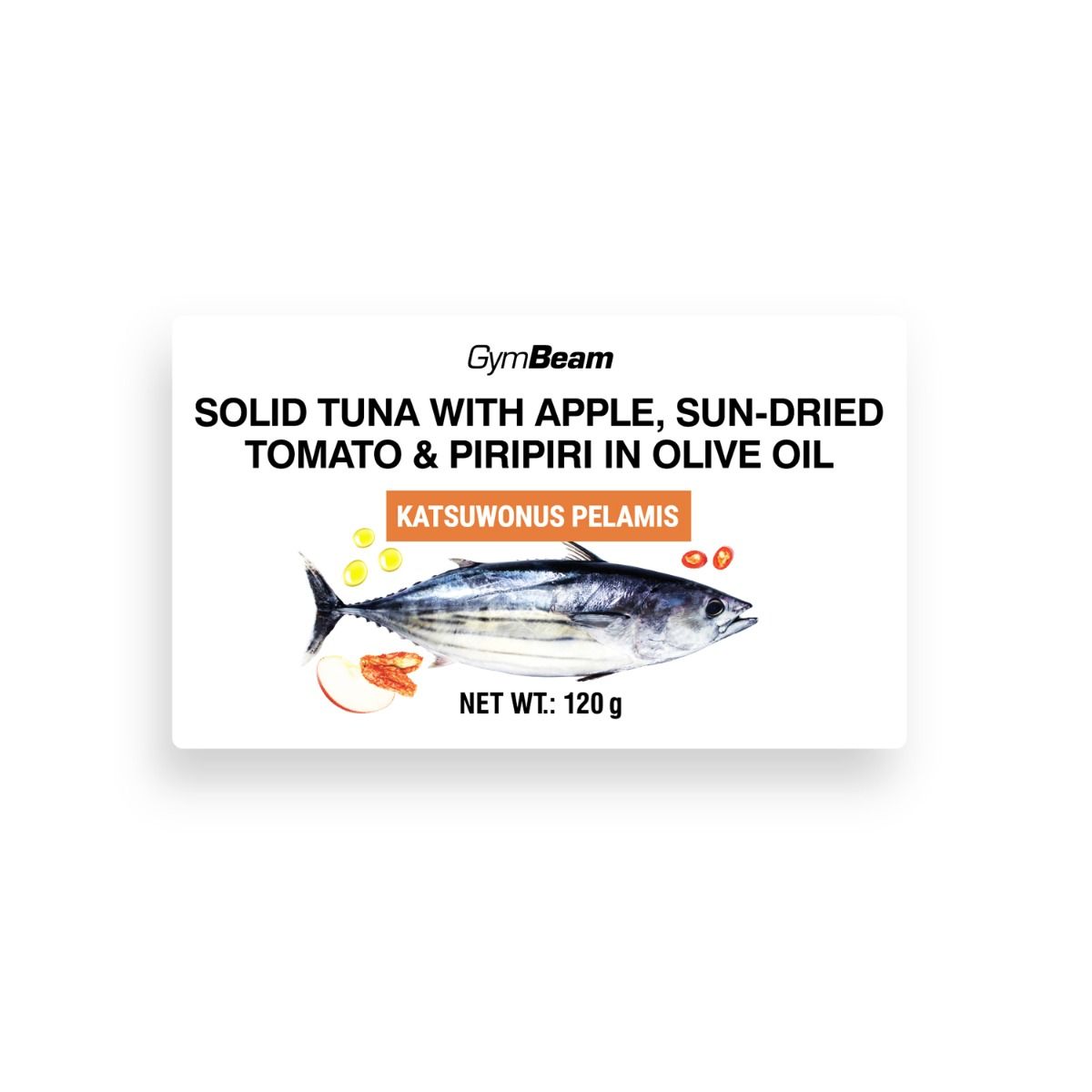 Tuna u maslinovom ulju s jabukom, sušenim rajčicama i piripirijem