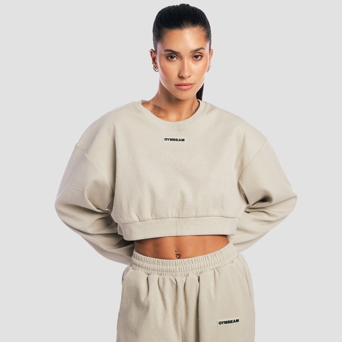 Ženska Cropped dukserica Aura Grey