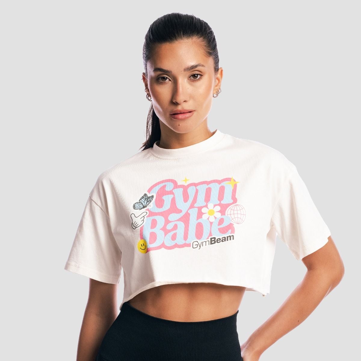 Ženska majica GymBabe Cream