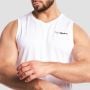Muška majica bez rukava Base Mesh White - GymBeam XXL