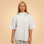 Women‘s Bliss Oversized top Grey - BeastPink M
