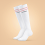 Dokoljenke Knee High Socks White - BeastPink M