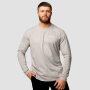 Muška majica dugih rukava Basic Grey - GymBeam XXXL