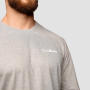 Muška majica dugih rukava Basic Grey - GymBeam XXXL
