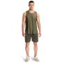 Muška majica bez rukava Combat Olive Grey - GymBeam XXL