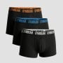 Men‘s FIT Trunks 3Pack Black - GymBeam M