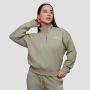 Women‘s Agile 1/2 Zip Jumper Sage - GymBeam XL