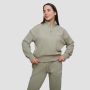 Women‘s Agile 1/2 Zip Jumper Sage - GymBeam XL