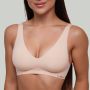 Seamless grudnjak Beige - GymBeam XS