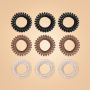 Set spiralnih gumica za kosu - BeastPink black
