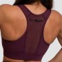 Sportski grudnjak Mesh Panel Eggplant - GymBeam XS