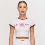 Ženska majica Varsity White - GymBeam XL