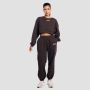 Ženska Cropped dukserica Aura Tee Brown - GymBeam L