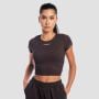 Ženski Crop Top Aura Tee Brown - GymBeam M