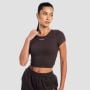 Ženski Crop Top Aura Tee Brown - GymBeam M