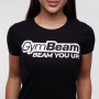Ženska majica Beam Black - GymBeam XL