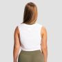 Ženska majica bez rukava Combat White - GymBeam L